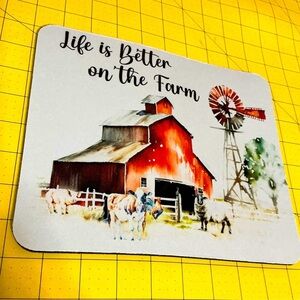 Hand pressed Sublimation Mouse Pad, Brand New!